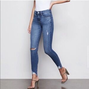 Good American Good Waist Distressed Jeans